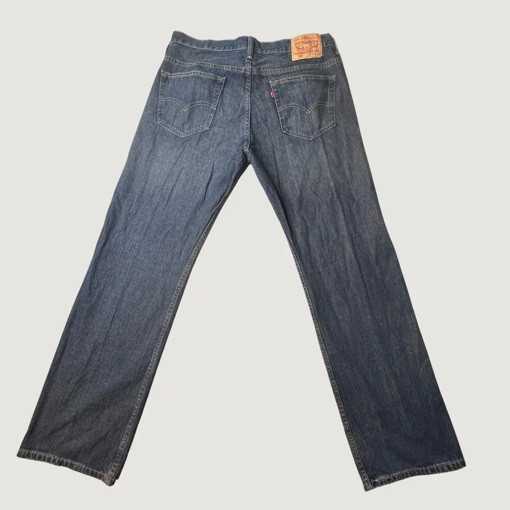 Levi's 569 Jeans Mens 34x32 (35x31) Blue Loose Straight Leg Denim Casual Pants